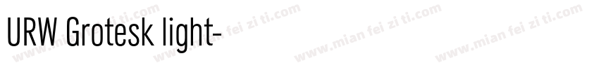 URW Grotesk light字体转换
